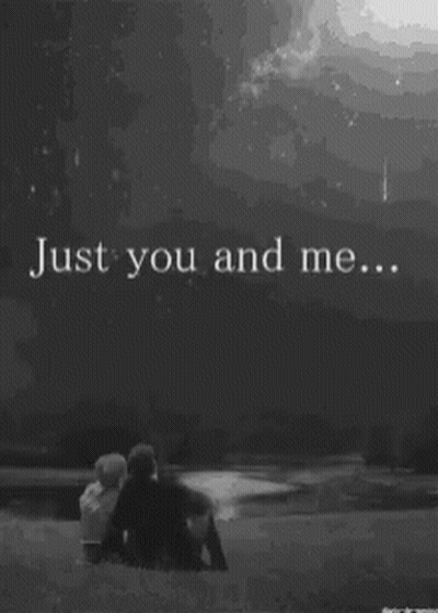 Black And White Couple Just You And Me GIF