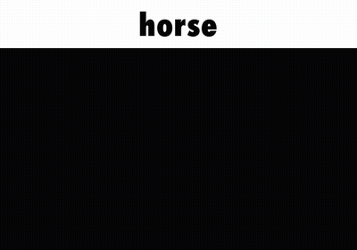 Black And White Cow With Horns Saying Horse GIF