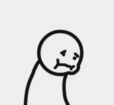 Black And White Crescent Moon With Bird On Head GIF