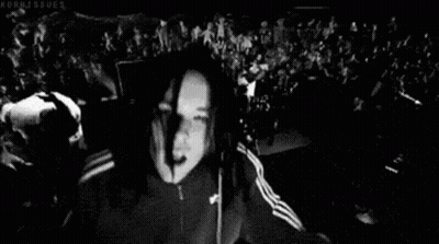 Black And White Crowd Watching Concert GIF
