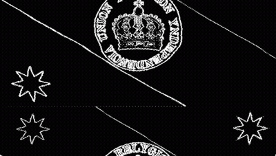 Black And White Crown And Star Drawing GIF