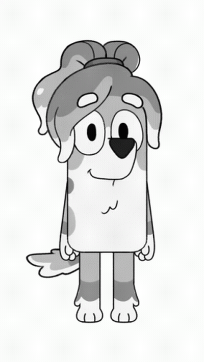 Black And White Dalmatian Drawing GIF