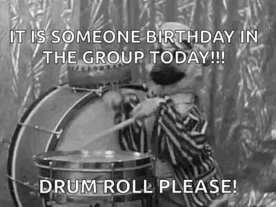 Black And White Dog Playing Drum GIF