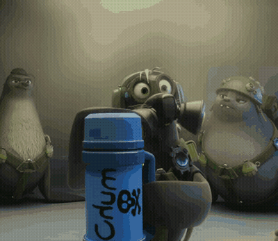 Black And White Dog Statue With No X334 Tag GIF