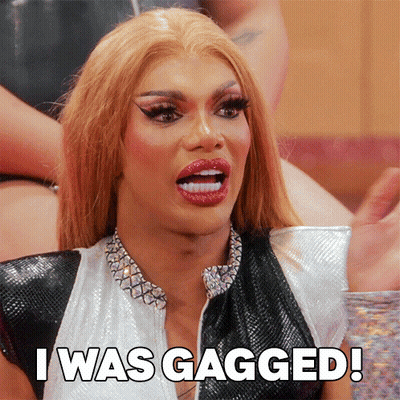 Black And White Drag Queen I Was Gagged GIF