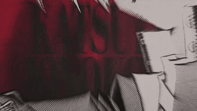 Black And White Dragon On Red Background Saying Black GIF