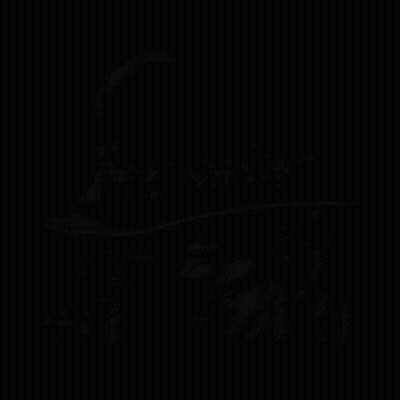Black And White Drawing Of A Person With Luca.vg GIF