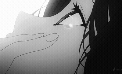 Black And White Drawing Of Face With TV USA Logo GIF