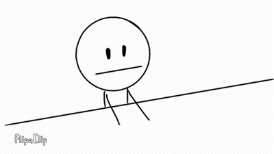 Black And White Drawing Of Fence With Trees GIF