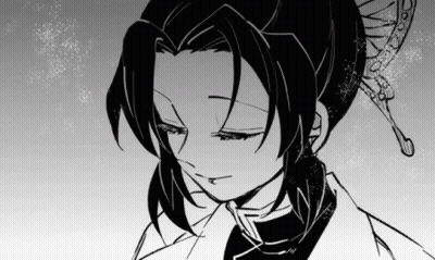 Black And White Drawing Of Girl With Butterfly In Hair GIF