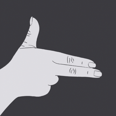 Black And White Drawing Of Hands Holding Paper GIF