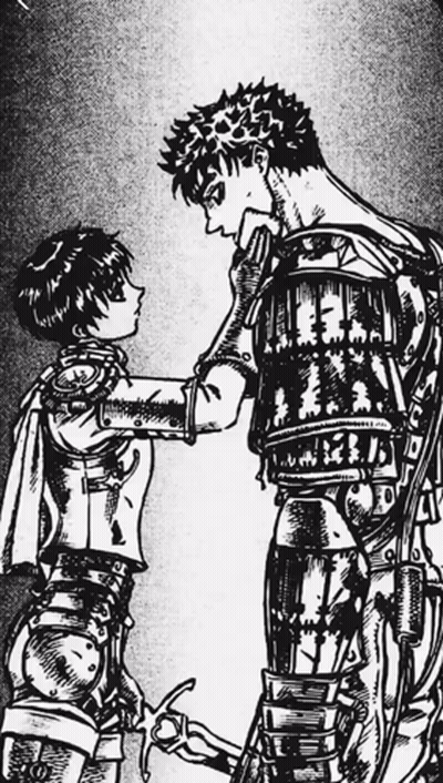 Black And White Drawing Of Man And Girl GIF