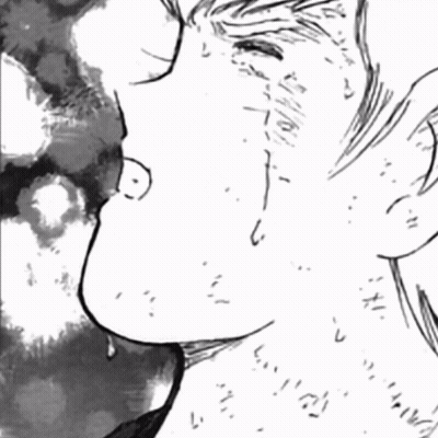 Black And White Drawing Of Man Crying With Tears GIF