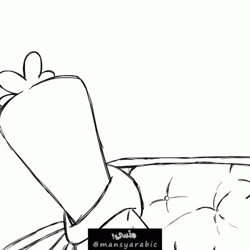 Black And White Drawing Of Man Reading Newspaper GIF