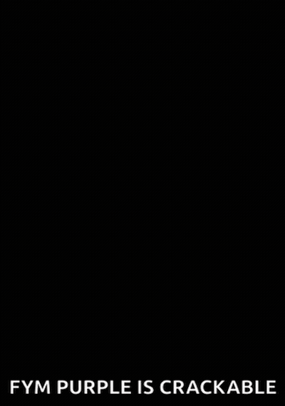 Black And White Drawing Of Man Saying Fym Purple Is Crackable GIF