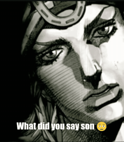 Black And White Drawing Of Man Saying What Did You Say Son GIF