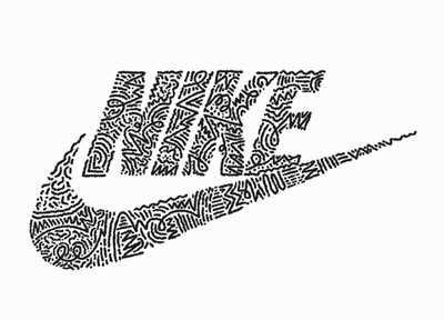Black And White Drawing Of Nike GIF
