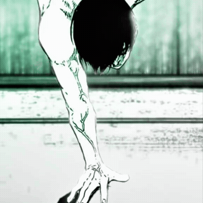 Black And White Drawing Of Person Reaching Out GIF
