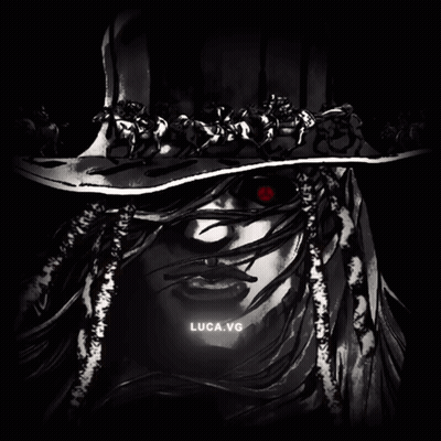 Black And White Drawing Of Person With Luca.vg GIF