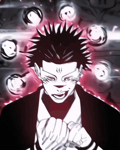 Black And White Drawing Of Person With Spikes On Head GIF