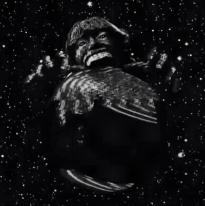 Black And White Drawing Of Planet Earth GIF