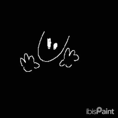 Black And White Drawing Of Sad Face GIF