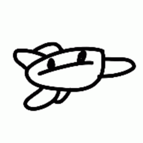 Black And White Drawing Of Turtle With Smiley Face GIF