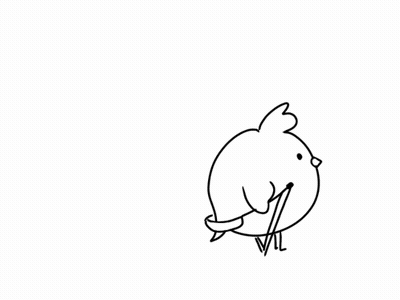 Black And White Drawing Of Two Animals Hugging GIF