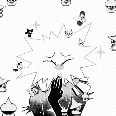 Black And White Drawing Of Witch Surrounded By Witches GIF