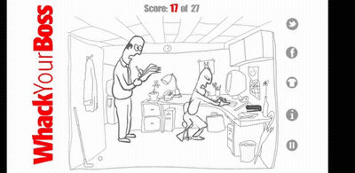 Black And White Drawing Room Saying Whack Your Boss GIF