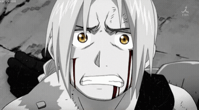 Black And White Edward Elric Fullmetal Alchemist GIF