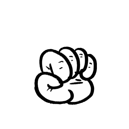 Black And White Fist With Impeach Him Sticker