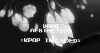 Black And White Flower Dark Aesthetics Xkpop GIF