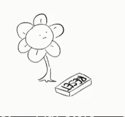 Black And White Flower Next To Remote Control GIF
