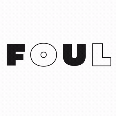 Black And White Foul Logo With Circle GIF