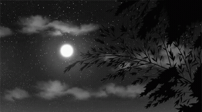 Black And White Full Moon GIF
