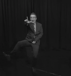 Black And White Getting Sturdy Loser Dance GIF