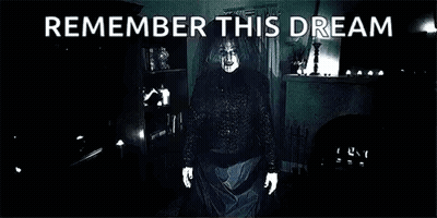 Black And White Ghost Remember This Dream GIF