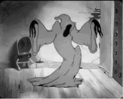 Black And White Ghost Spirit GIF