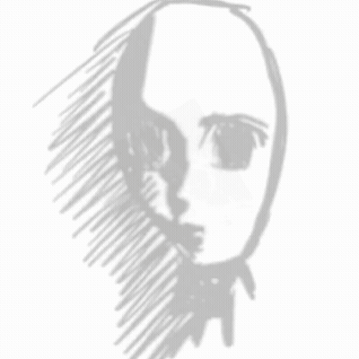 Black And White Ghost With Mouth Wide Open GIF