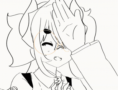 Black And White Girl Covering Face GIF