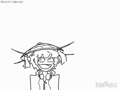 Black And White Girl In Headphones And Hat GIF