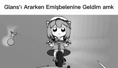 Black And White Girl On Tricycle GIF
