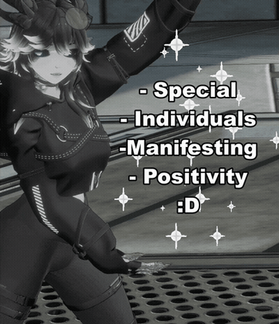 Black And White Girl Special Individuals Manifesting Positivity GIF