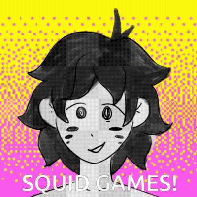 Black And White Girl Squid Games GIF