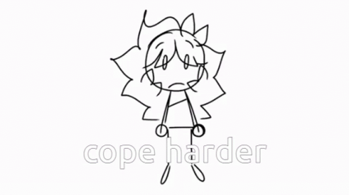 Black And White Girl With Flower Cope Harder GIF