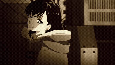 Black And White Girl With Freckles GIF