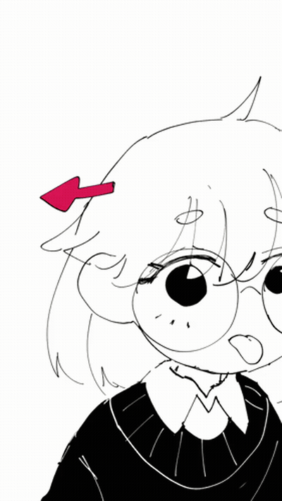 Black And White Girl With Pump On Head GIF