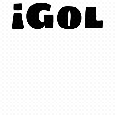 Black And White Graphic Saying Igol Gool Goooooool GIF