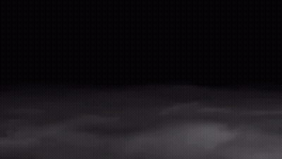 Black And White Graveyard Shift Logo With Cloudy Sky GIF